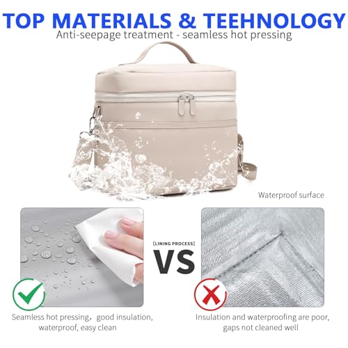 sorozien Insulated Lunch Bag for Women Adult Lunch Box Lightweight Waterproof Lunchbox Soft Cooler Reusable Lunch Bags for Work - Image 3
