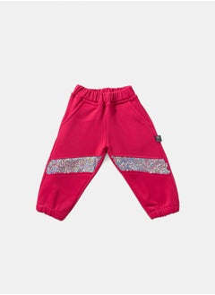 OWNKIDS Baby Girls SweatPants with Sequence Patch 