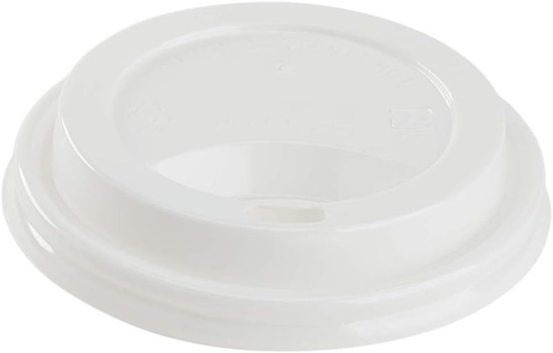 Karat PP Sipper Dome Lid for 8 oz Paper Hot Cup (White) - 1,000 ct - Image 2