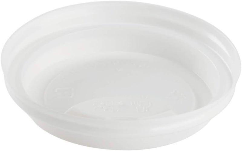 Karat PP Sipper Dome Lid for 8 oz Paper Hot Cup (White) - 1,000 ct - Image 3