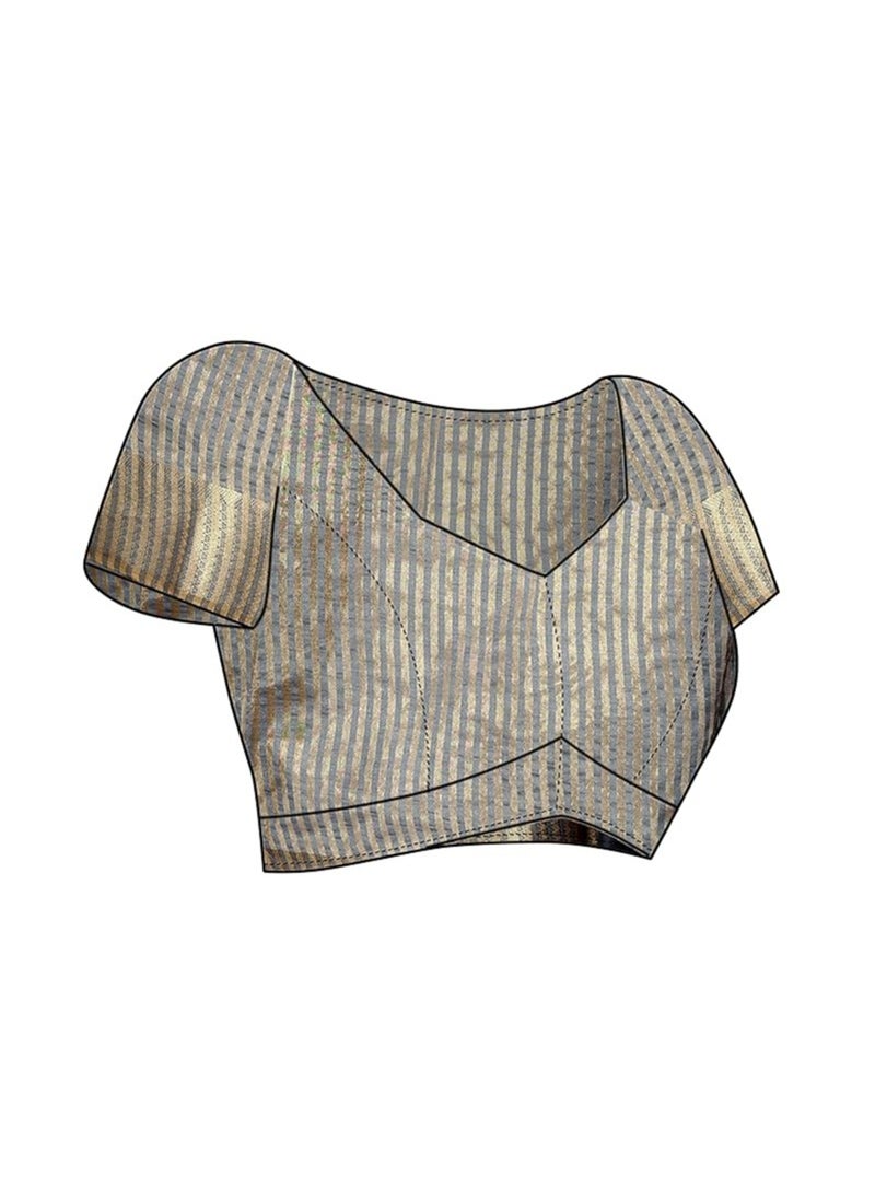 Accessorize Kingdom - Women's Assam Silk Saree With Unstitched Blouse Piece (Assam Silk) - Image 1