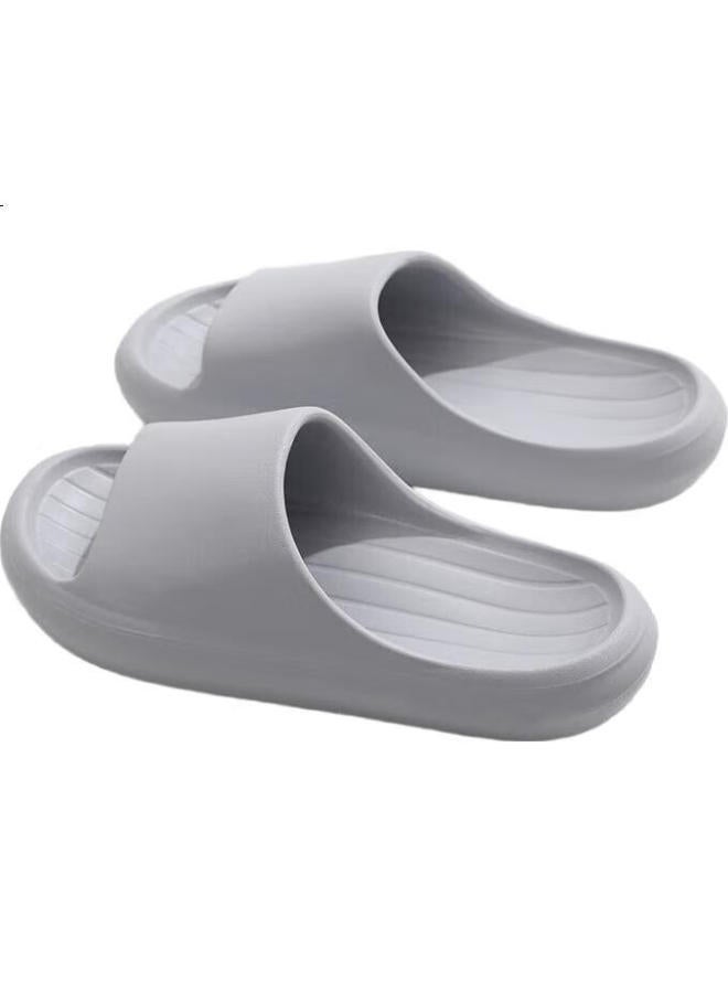 XGGC Extra Large Size Banana Boat Slippers Men Summer Home Anti-Slip Slippers Trendy Outdoor Women Milk Tea Coffee 40-41 - Image 2