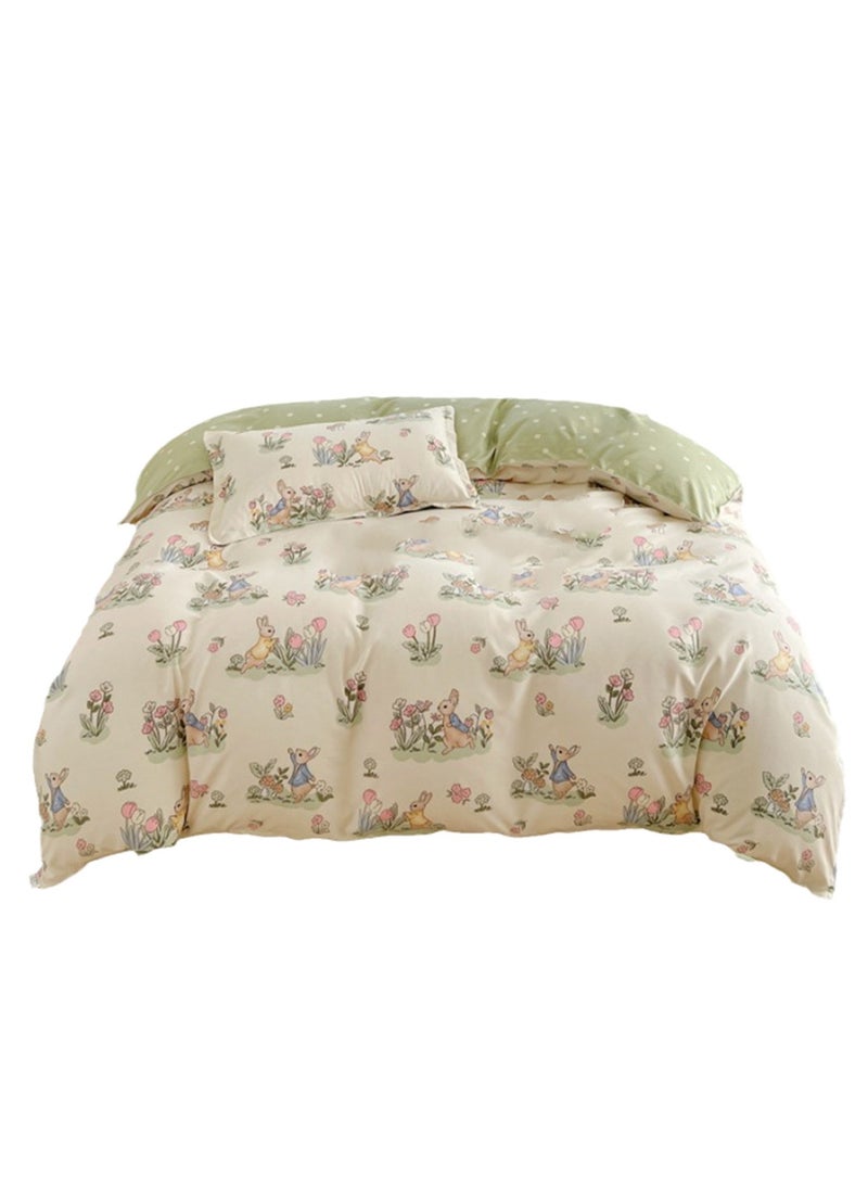 4pcs bedding set 2 pillowcases 1 quilt cover 1 bed sheet four-piece set with creative and fashionable styling - Image 1