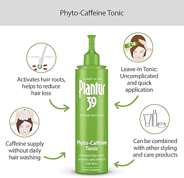 Plantur 39 Caffeine Shampoo Conditioner and Tonic Prevents and Reduces Hair Loss For Fine Brittle Hair Unique Galenic Formula Supports Hair Growth 250ml Shampoo 150ml Conditioner 200ml Tonic - Image 4
