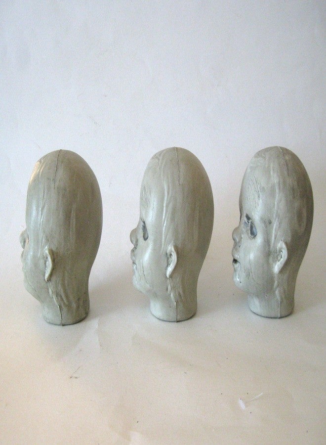 صن ستار مجموعة رؤوس دمى أطفال الزومبي من صن ستار (3 رؤوس) - ديكور هالوين مرعب - Image 3