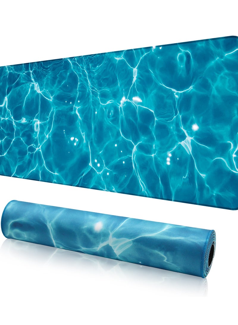 Snooe Large Mouse Pad Extended Mouse Pad Non-Slip Rubber Base Gaming Mouse pad Office Desk Mat Desk Pad Smooth Cloth Surface Keyboard Mouse Pads for Computers - Image 1