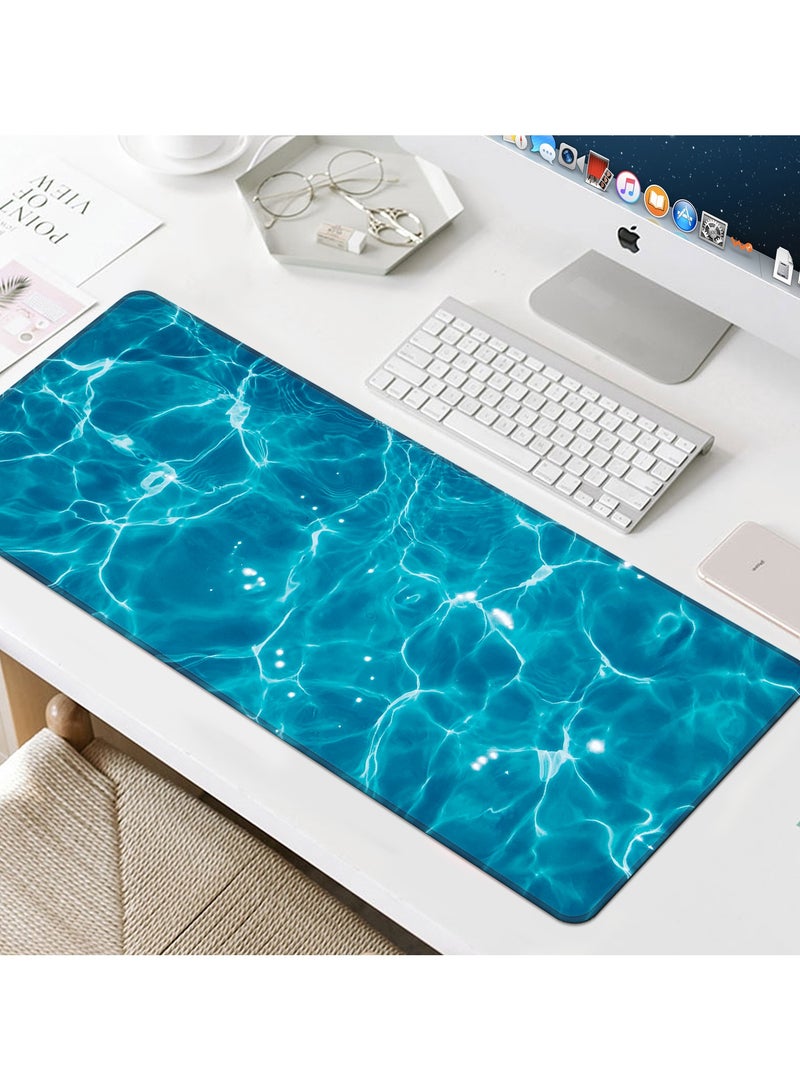 Snooe Large Mouse Pad Extended Mouse Pad Non-Slip Rubber Base Gaming Mouse pad Office Desk Mat Desk Pad Smooth Cloth Surface Keyboard Mouse Pads for Computers - Image 3