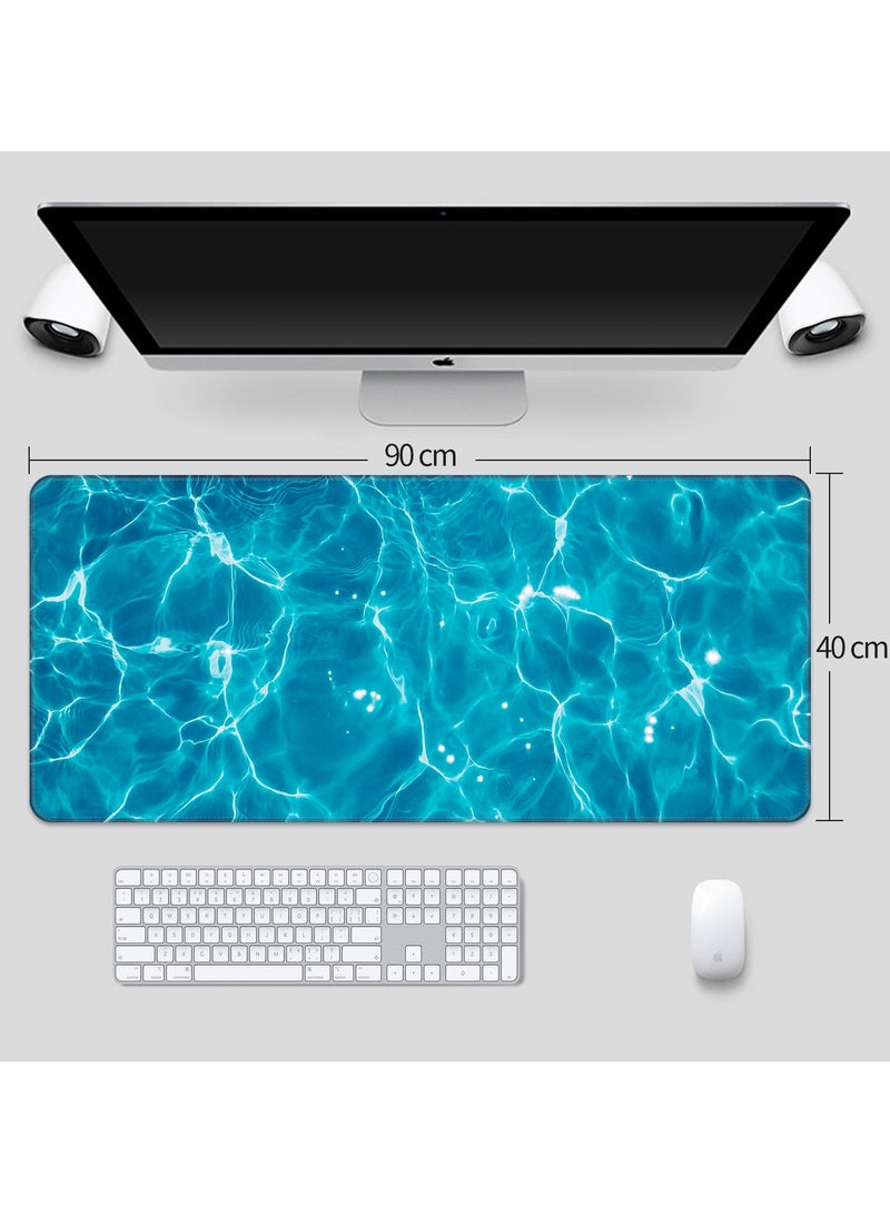 Snooe Large Mouse Pad Extended Mouse Pad Non-Slip Rubber Base Gaming Mouse pad Office Desk Mat Desk Pad Smooth Cloth Surface Keyboard Mouse Pads for Computers - Image 4