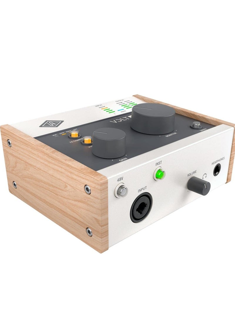 Universal Audio UA Volt 176 USB Interface for recording, podcasting, and streaming with essential audio software
