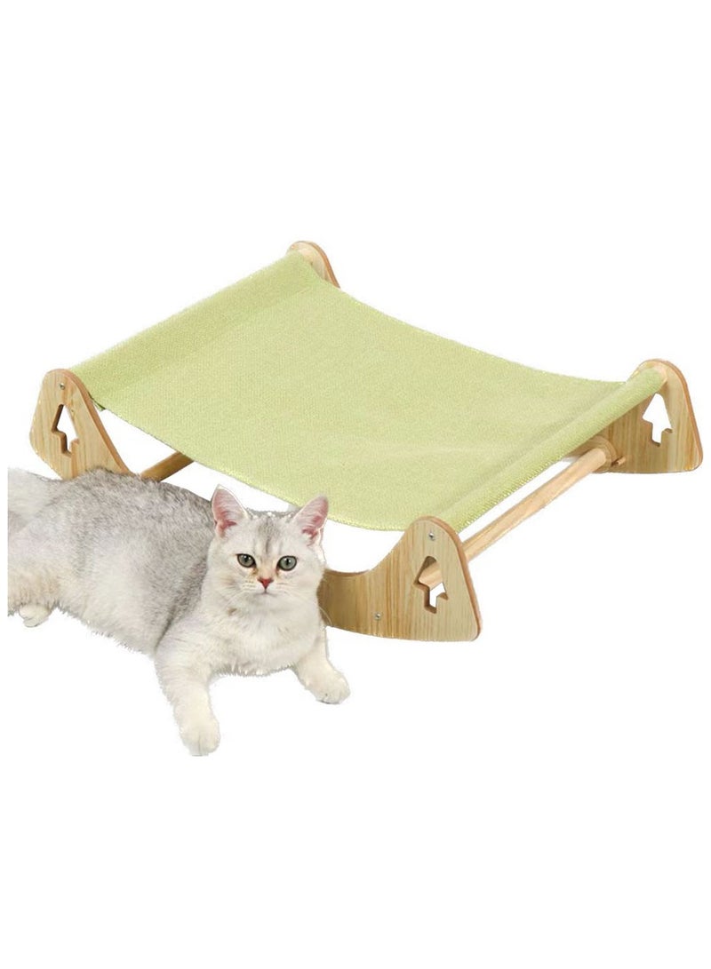 Cool Baby COOLBABY Cat Bed Pet Bed Pet Shaker Antislip Mat Design Washable Breathable Cloth Pad Solid Wood Cat Bed - Image 1