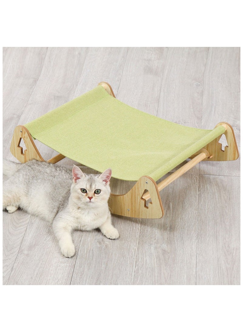 Cool Baby COOLBABY Cat Bed Pet Bed Pet Shaker Antislip Mat Design Washable Breathable Cloth Pad Solid Wood Cat Bed - Image 2
