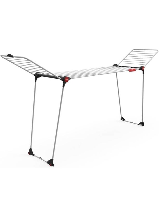 Vileda - Vileda Infinity Flexible Clothes Indoor Dryer with Parallel Steel Legs and Wings, Extendable Rack, Xxl Wires, Extreme Stability (257 x 57 x 108 cm) 157231 - Image 1