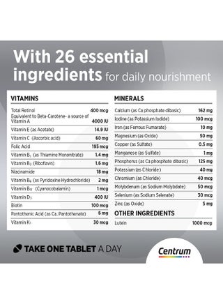 Centrum Silver Adults 50+,  30 Tablets - view 3