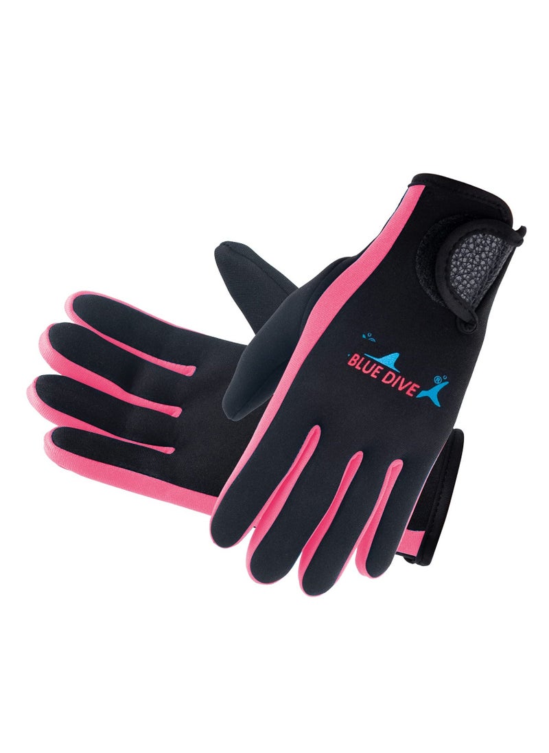 Generic Neoprene Wetsuit Thermal Gloves for Swimming, 1.55 MM Anti-Slip Waterproof Diving Glove for Men Women Boys Girls, Wet Suit Gloves for Winter Swim, Kayak, Surf Sailing Open Water Sports  - Image 1