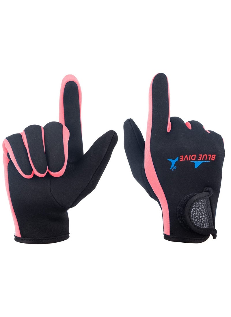 Generic Neoprene Wetsuit Thermal Gloves for Swimming, 1.55 MM Anti-Slip Waterproof Diving Glove for Men Women Boys Girls, Wet Suit Gloves for Winter Swim, Kayak, Surf Sailing Open Water Sports  - Image 3