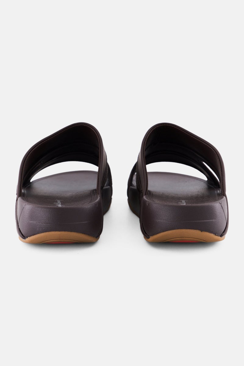 English Laundry Men Slip On Arabic Sandals, Brown - Image 2