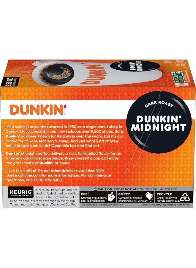 Dunkin' Midnight Dark Roast Coffee, 60 Keurig K-Cup Pods - Image 3