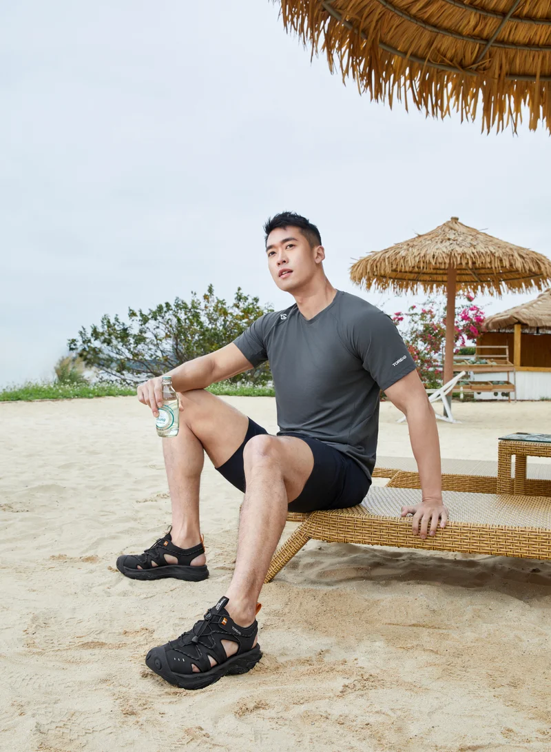 TOREAD Men's Outdoor Beach Sandals - Lightweight Breathable Water-resistant