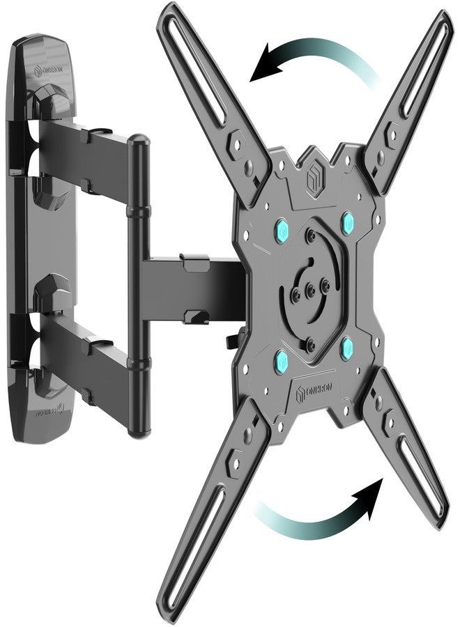 ONKRON Full Motion TV Wall Mount for 32-65 Inch Screen up to 90.4 lbs, Rotating TV Mount Swivel and Tilt, Extension Arm, max VESA 400x400, Articulating Television Mount Bracket, Single Stud Black - Image 1