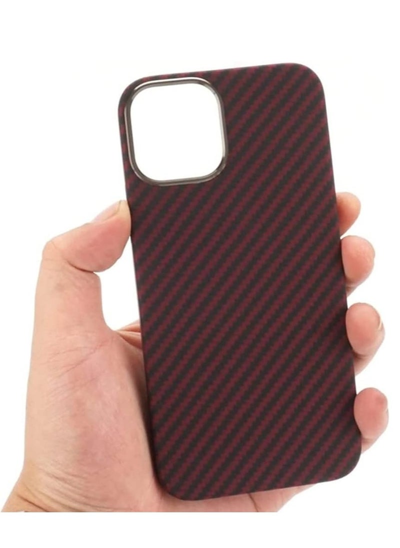Case Compatible with iPhone 15 Pro Case 3D Skin Texture Kevlar Fiber Bulletproof Vest Cover Protective Carbon Fiber Pattern Ultra Slim - Image 3