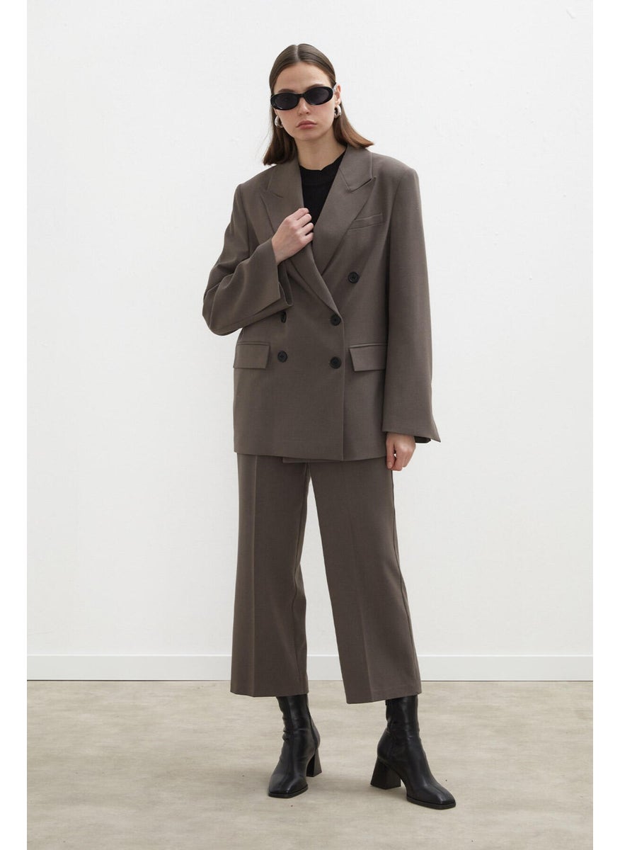Manuka Oversize Double Breasted Blazer Jacket Mink  - Image 5