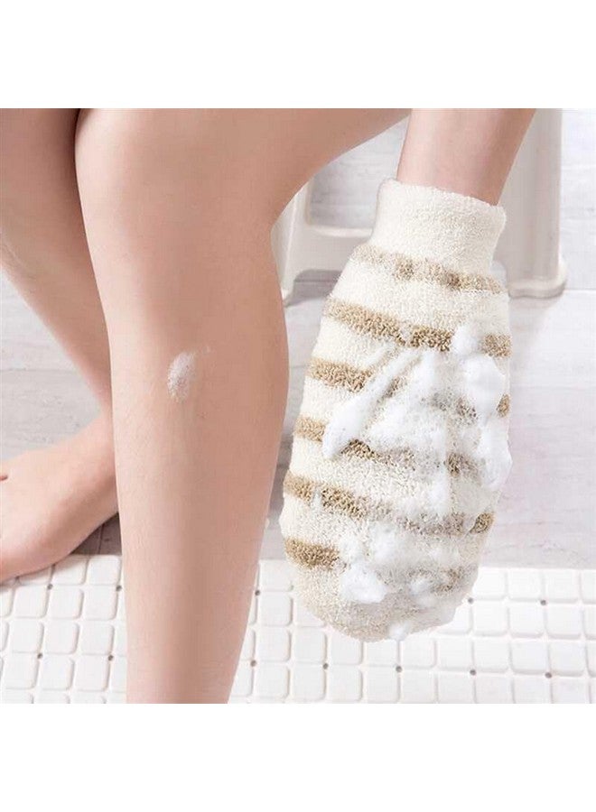MobFest® Bath Glove high Lather Body Cleansing Scrubber For Men & Women | Skin Care | Fun Shower Time (M, 1) - Image 3