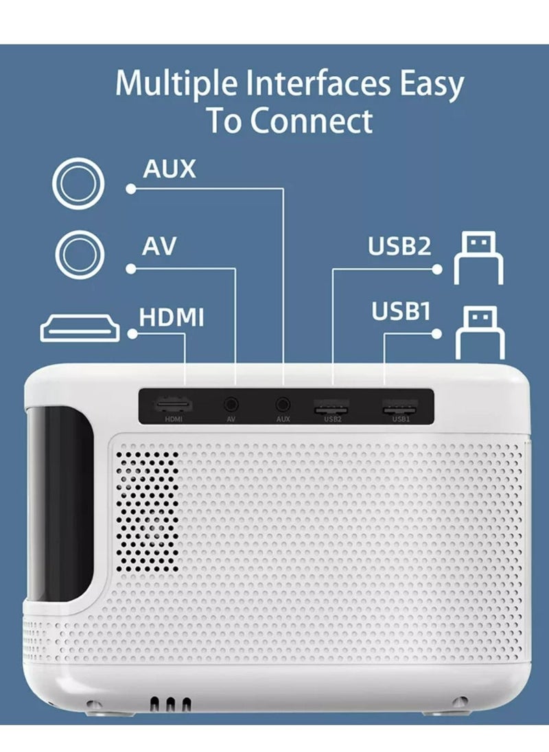 Mi VAZA - جهاز عرض ذكي صغير T40 1920*1080P أندرويد 9.0 ثنائي واي فاي 2.4G+5G WI-FI DLP LED جهاز عرض - Image 1