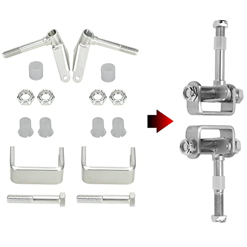 GREHUA Go Kart Steering Spindle Bracket Set 5/8" Axle 3-3/4" Long Compatible with Predator 212cc 196cc 6.5hp 13hp 15hp 420cc 301cc Manco Azusa Yerf-Dog Heavy Duty Go Cart Spindles Go Kart Parts - Image 4