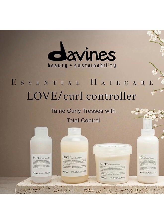 Davines LOVE جهاز التحكم في التجاعيد، كريم لترويض واسترخاء الشعر المجعد والمموج، تركيبة مضادة للتجاعيد لتعريف التجاعيد، 5.07 أونصة سائلة - Image 2