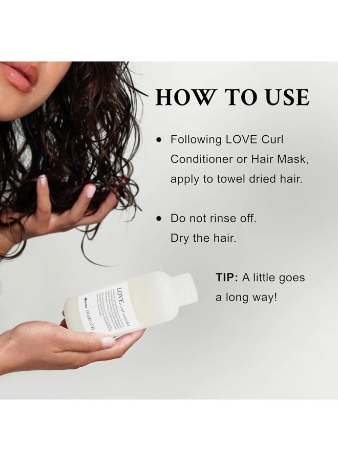 Davines LOVE جهاز التحكم في التجاعيد، كريم لترويض واسترخاء الشعر المجعد والمموج، تركيبة مضادة للتجاعيد لتعريف التجاعيد، 5.07 أونصة سائلة - Image 3