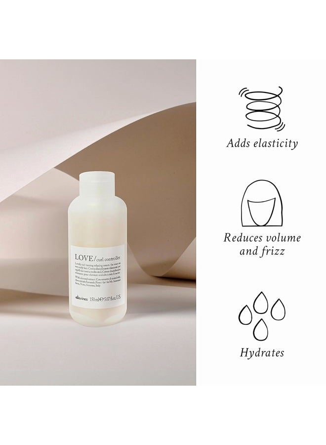 Davines LOVE جهاز التحكم في التجاعيد، كريم لترويض واسترخاء الشعر المجعد والمموج، تركيبة مضادة للتجاعيد لتعريف التجاعيد، 5.07 أونصة سائلة - Image 4