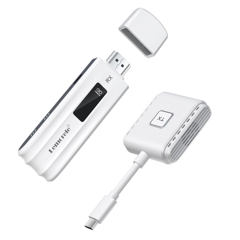 Lemorele Wireless USBC Transmitter and HDMI Receiver Kit PlugPlay USBC to HDMI Wireless Extender 245G 164ft Range 1080P Full HD for Streaming VideoAudio to HD TVMonitor from PhoneLaptop - Image 2