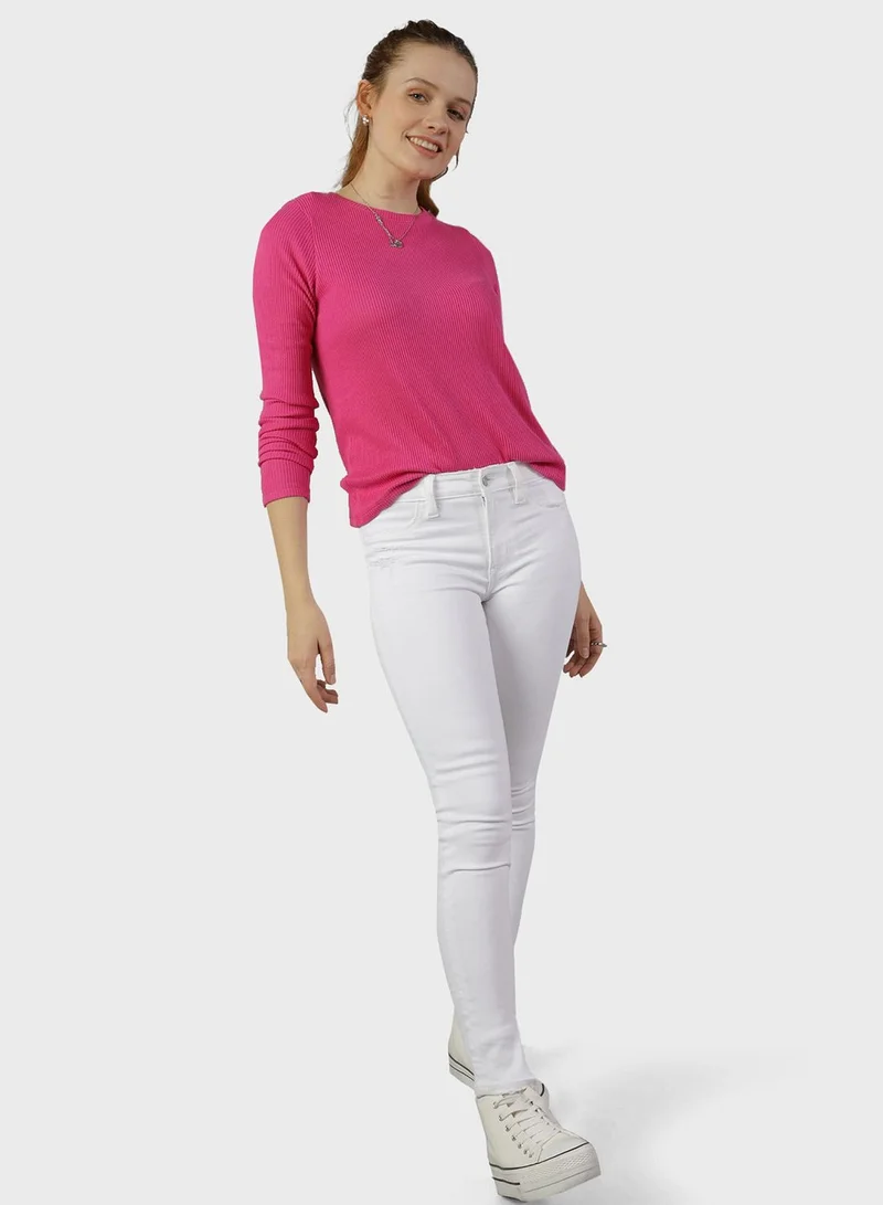 American Eagle Crew Neck Knitted T-Shirt