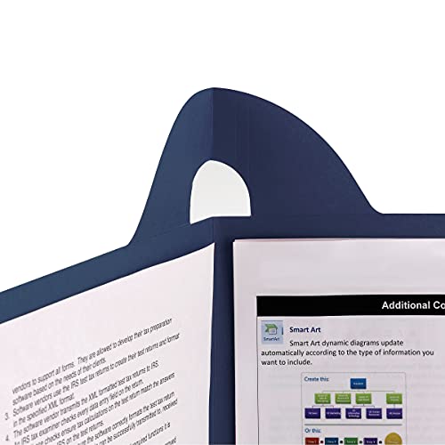 Smead Lockit Two-Pocket Heavyweight Folder, Letter Size, Dark Blue, 25 per Box (87982) - Image 4