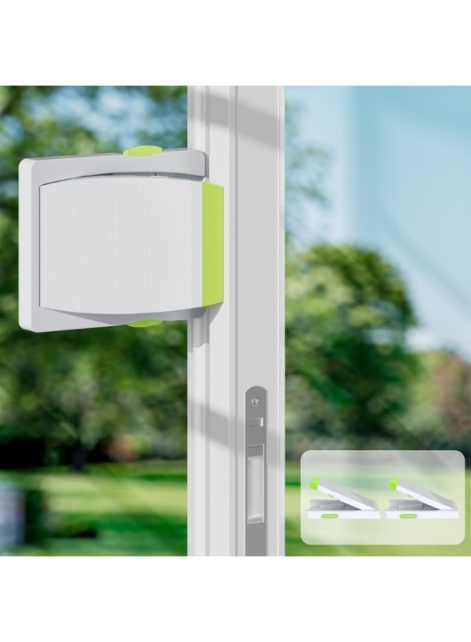 Sliding door lock, window locks for sliding glass doors for child safety, security locks for sliding doors, sliding windows, and cabinets, easy to install with adhesive for patios - child protection - Image 1