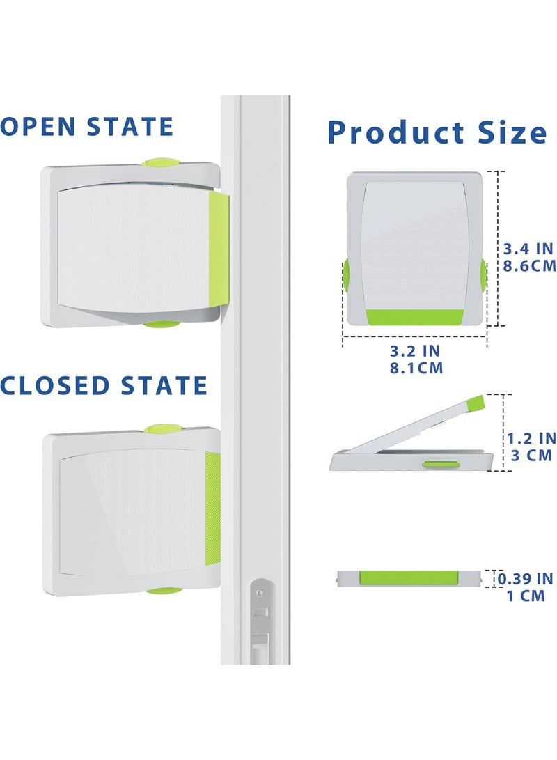 Sliding door lock, window locks for sliding glass doors for child safety, security locks for sliding doors, sliding windows, and cabinets, easy to install with adhesive for patios - child protection - Image 2