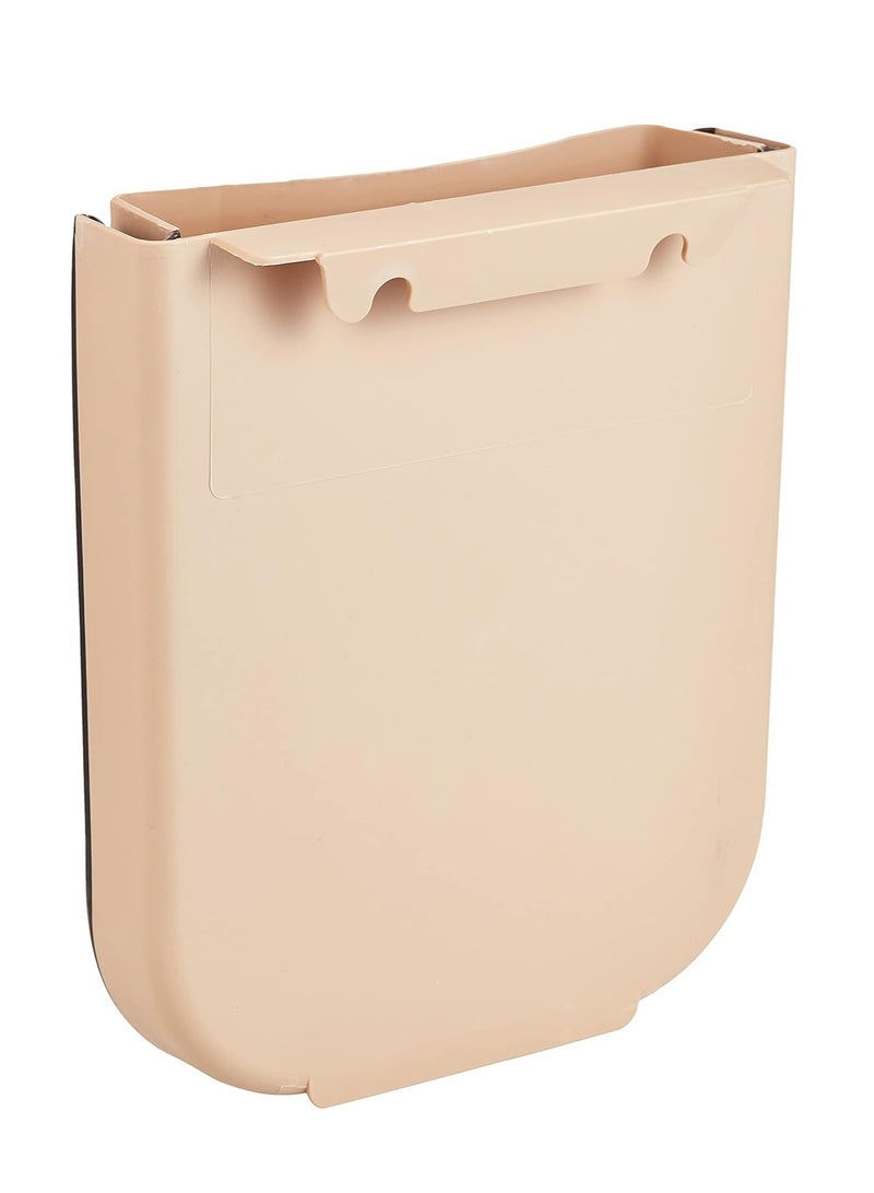 Mamoo Bear Hanging Trash Can for Kitchen Cabinet Door, Collapsible Wall Mounted Trash Can, Portable for Home and Outdoors (Brown), Plastic  - Image 5