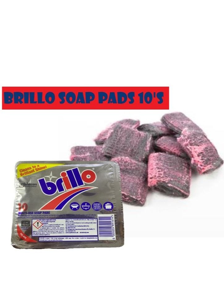 Brillo - Brillo Multi-Use Soap Pads 10pads - Image 1