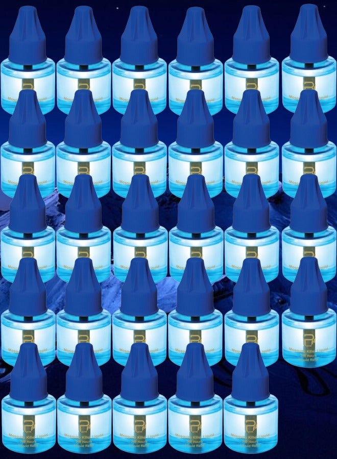 بيرون 29 قطع عبوة غيار سائل بيرون لجهاز قاتل الناموس 1080 ساعة ذو ريحة عطرية جميلة 45 مل - Image 1