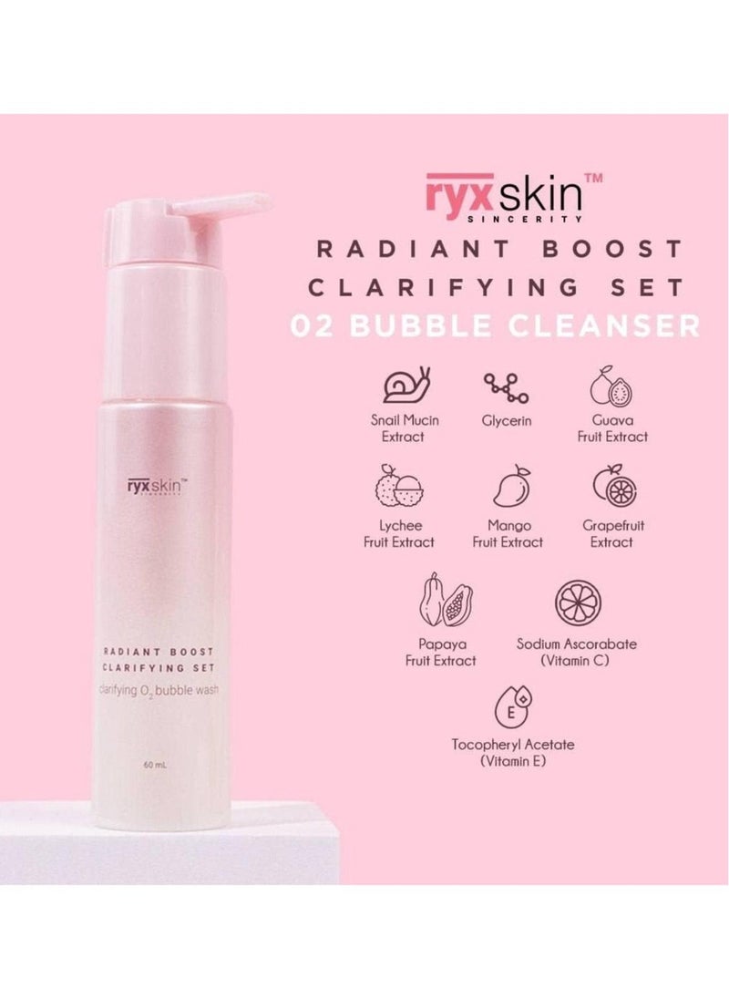 ryxskin sincerity Radiant Boost Clarifying Set, Complete with Night Light, Tone Up Cream SPF 50, Bubble Cleanser, and Ginseng Toner for Luminous Skin.  - Image 4