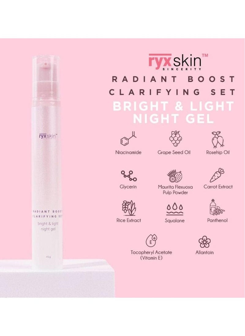 ryxskin sincerity Radiant Boost Clarifying Set, Complete with Night Light, Tone Up Cream SPF 50, Bubble Cleanser, and Ginseng Toner for Luminous Skin.  - Image 5
