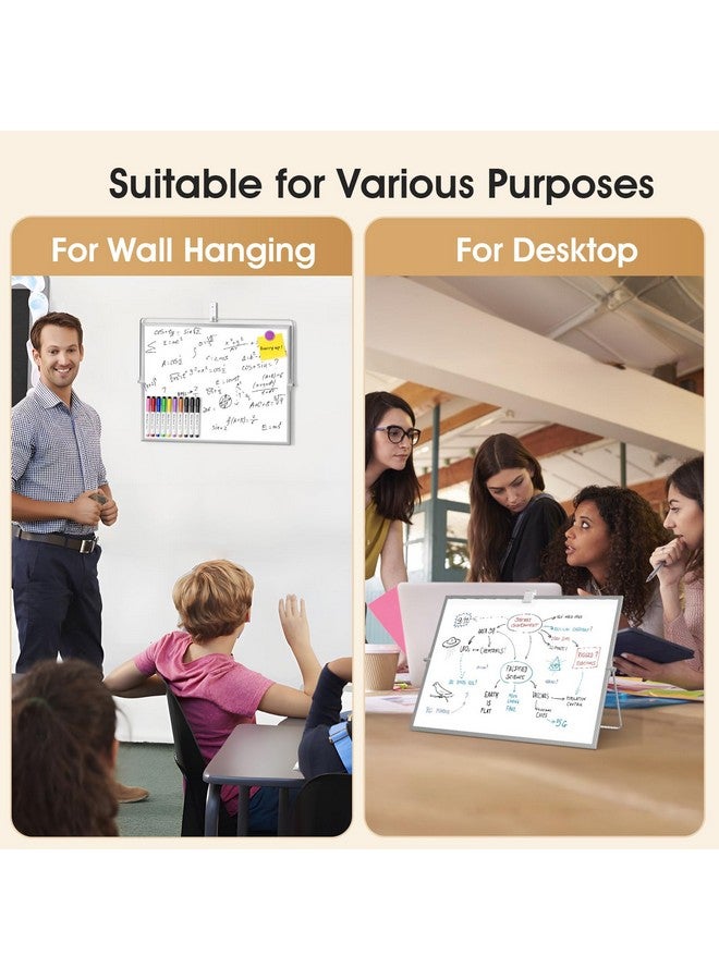 MaxGear White Board With Stands 16 X 12 Large Doublesided Dry Erase Board For Kids Desktop & Tabletop Whiteboard Easel For Home Office School Planning Memo To Do List - Image 4