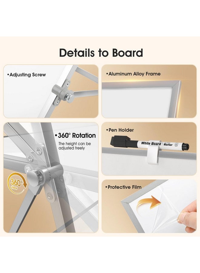 MaxGear White Board With Stands 16 X 12 Large Doublesided Dry Erase Board For Kids Desktop & Tabletop Whiteboard Easel For Home Office School Planning Memo To Do List - Image 3