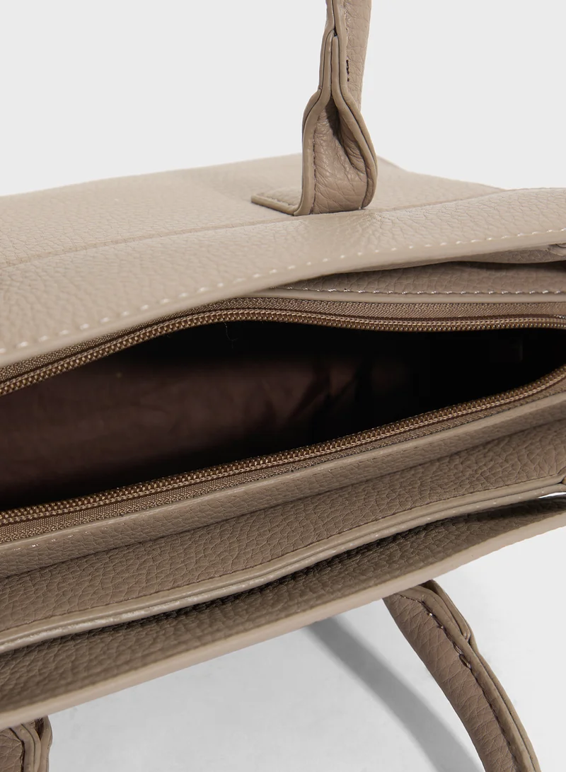 ELLA Tonal Detail Satchel
