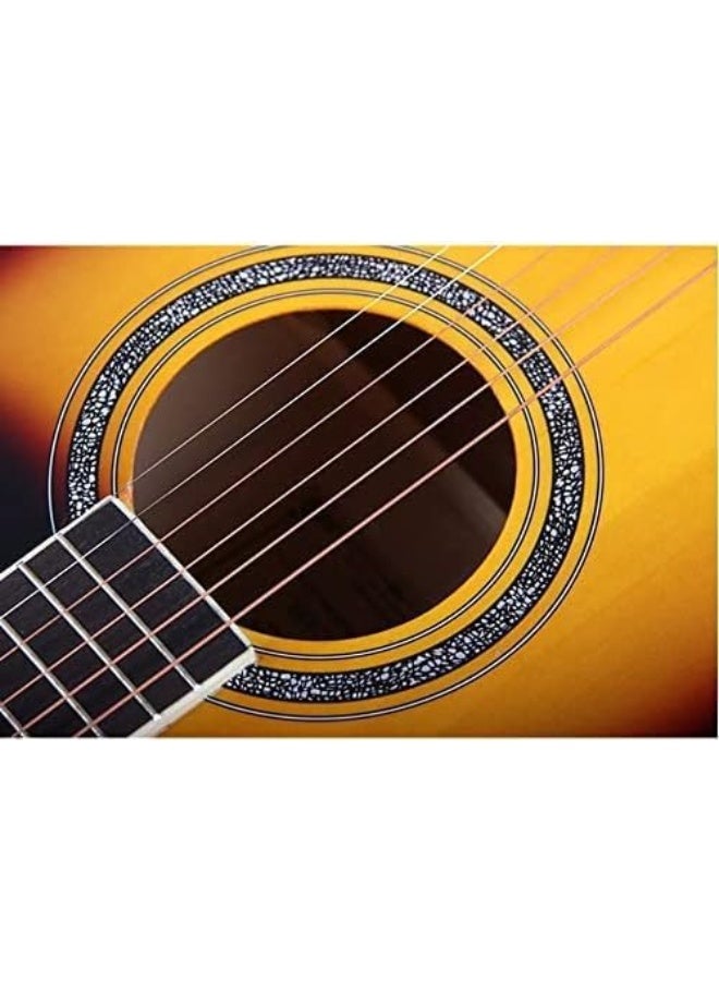 MegArya 41 Inch Acoustic Guitar G41 Sun Burst Made to Perfection - Image 2