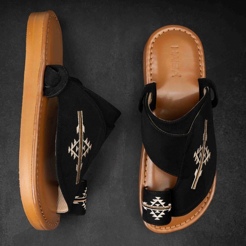 Arabic Sharqi Sandals | Black | Sandals Traditional footwear - Image 3