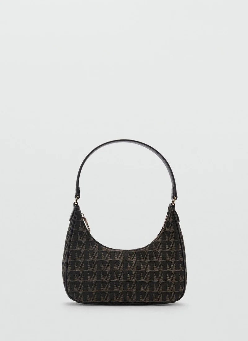 MANGO Shoulder Bag With Printed Logo