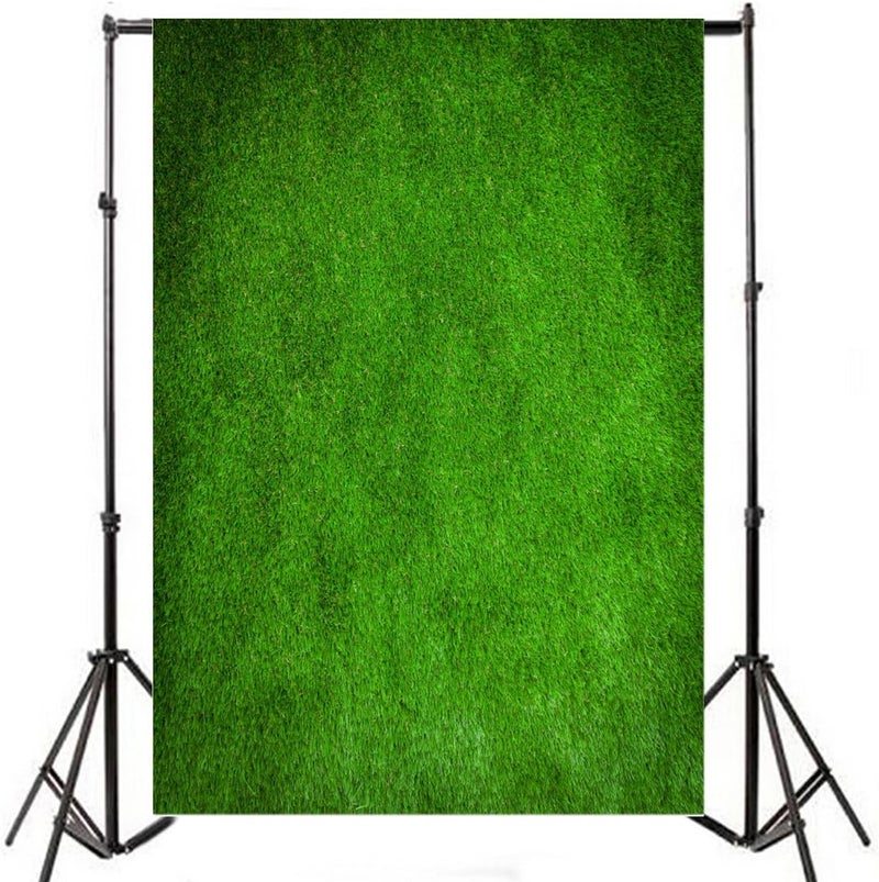 Laeacco 5x7ft Vinyl Backdrop Photography Retro Green Background Grunge Green Grass Field Artificial Sports Football Game Backdrop Photo Adults Newborn Baby Kids Birthday Party Portrait Studio Props - Image 4