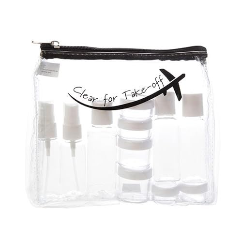 Miamica Women's Take-Off, Clear & Black, 15-Piece - Image 1