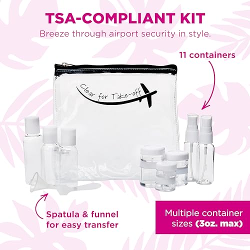 Miamica Women's Take-Off, Clear & Black, 15-Piece - Image 3